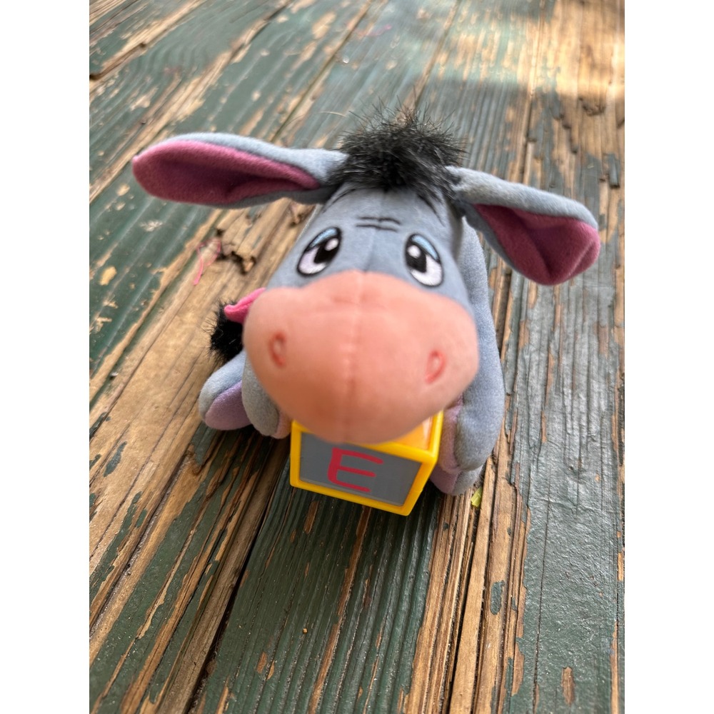 Disney Fisher Price Eeyore Plush Donkey with Alphabet Block C8883 C8879 Asst